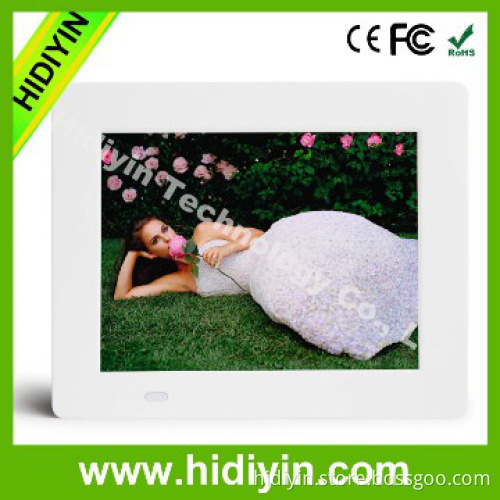 Acrylic White 8" digital photo holder